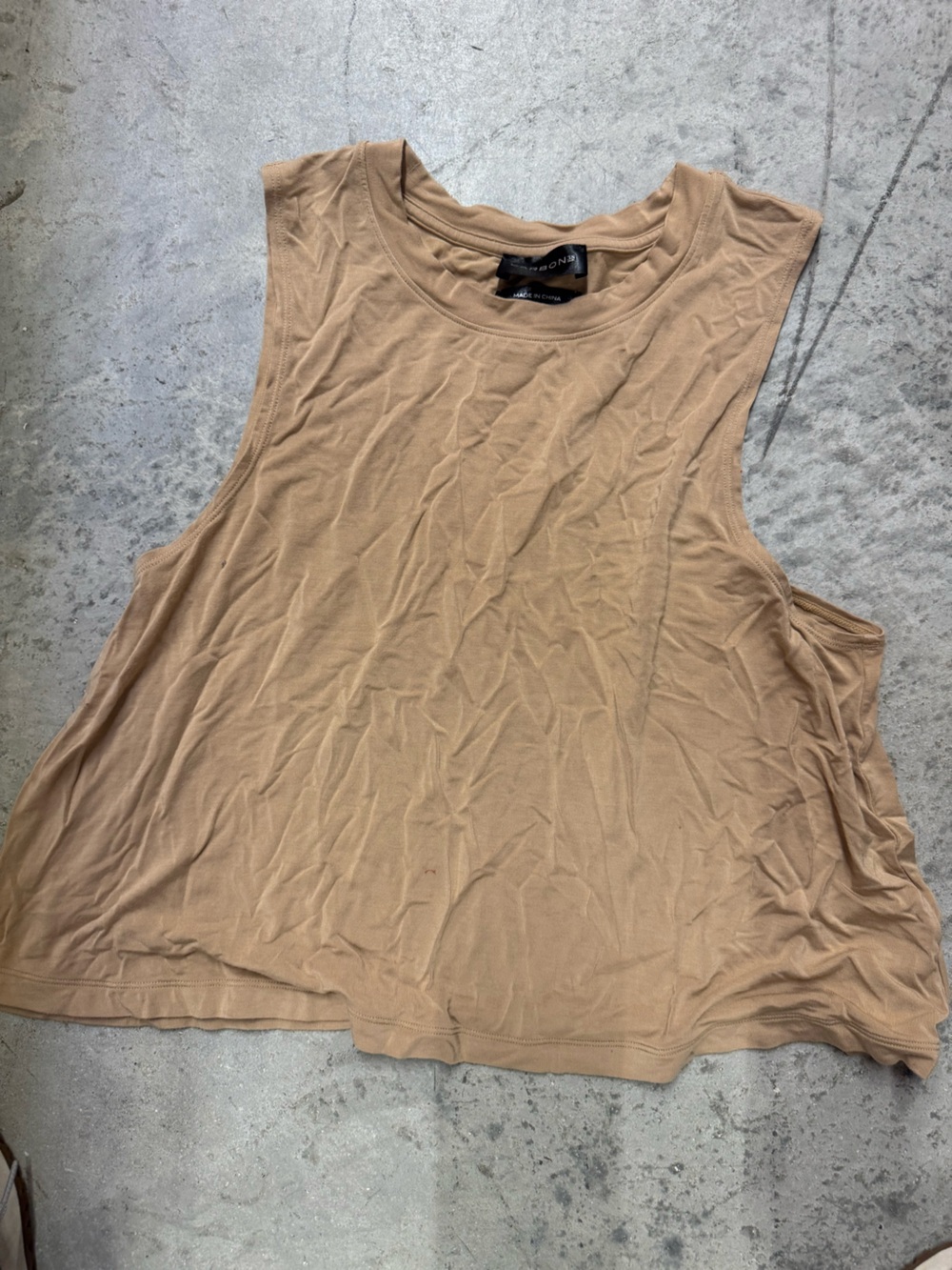 Carbon38 Camel Tank Top